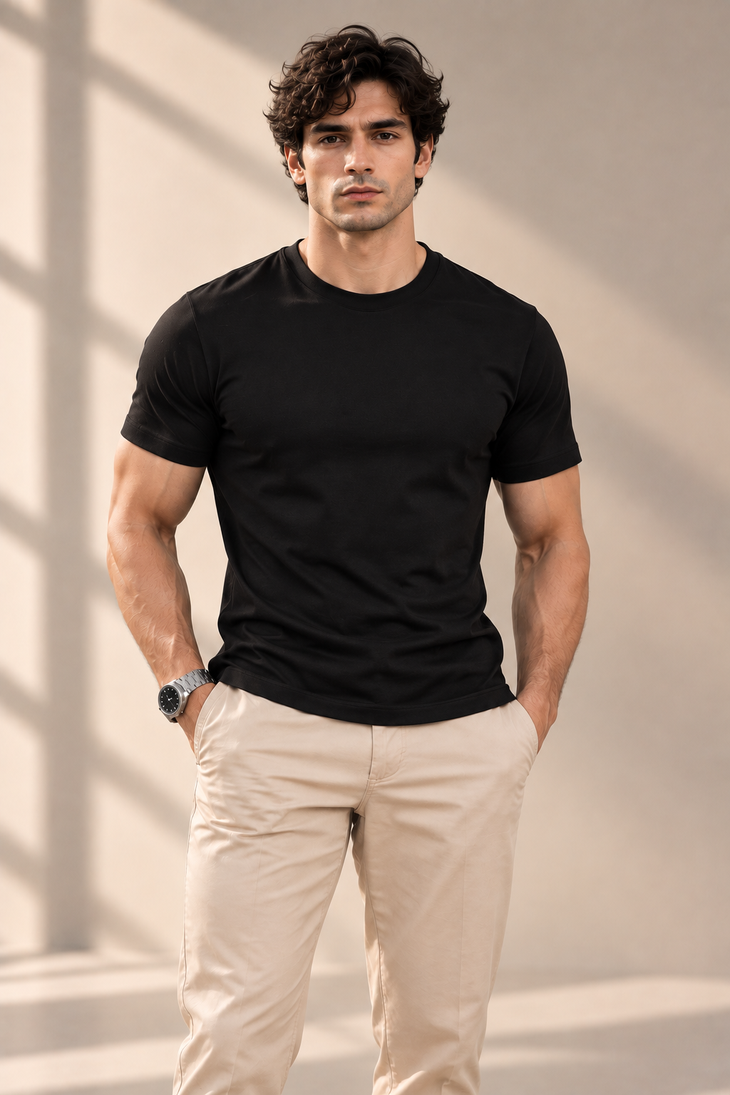 Pack 3 Polos Slim Fit Negro
